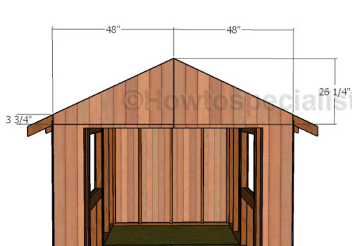 8x12 Gable Shed Roof Plans | HowToSpecialist - How to Build, Step by ...