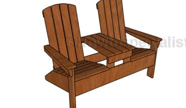 Double adirondack chair bench plans