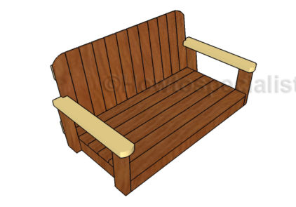 Glider Bench Plans | HowToSpecialist - How to Build, Step by Step DIY Plans