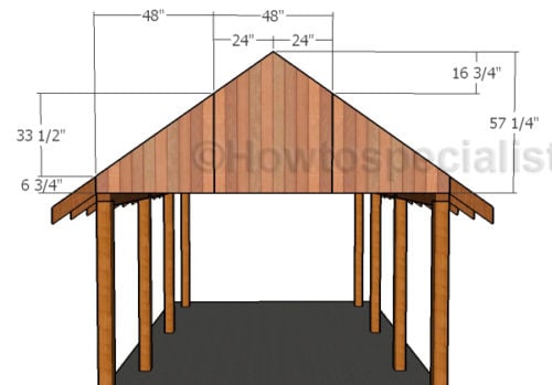 Single Carport Plans | HowToSpecialist - How to Build, Step by Step DIY ...