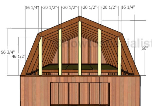 12x16 Barn Shed Roof with Loft | HowToSpecialist - How to Build, Step ...