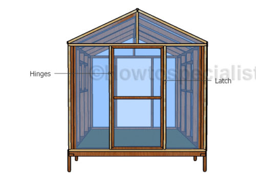 8x8 Greenhouse Roof, Vents and Door Plans | HowToSpecialist - How to ...