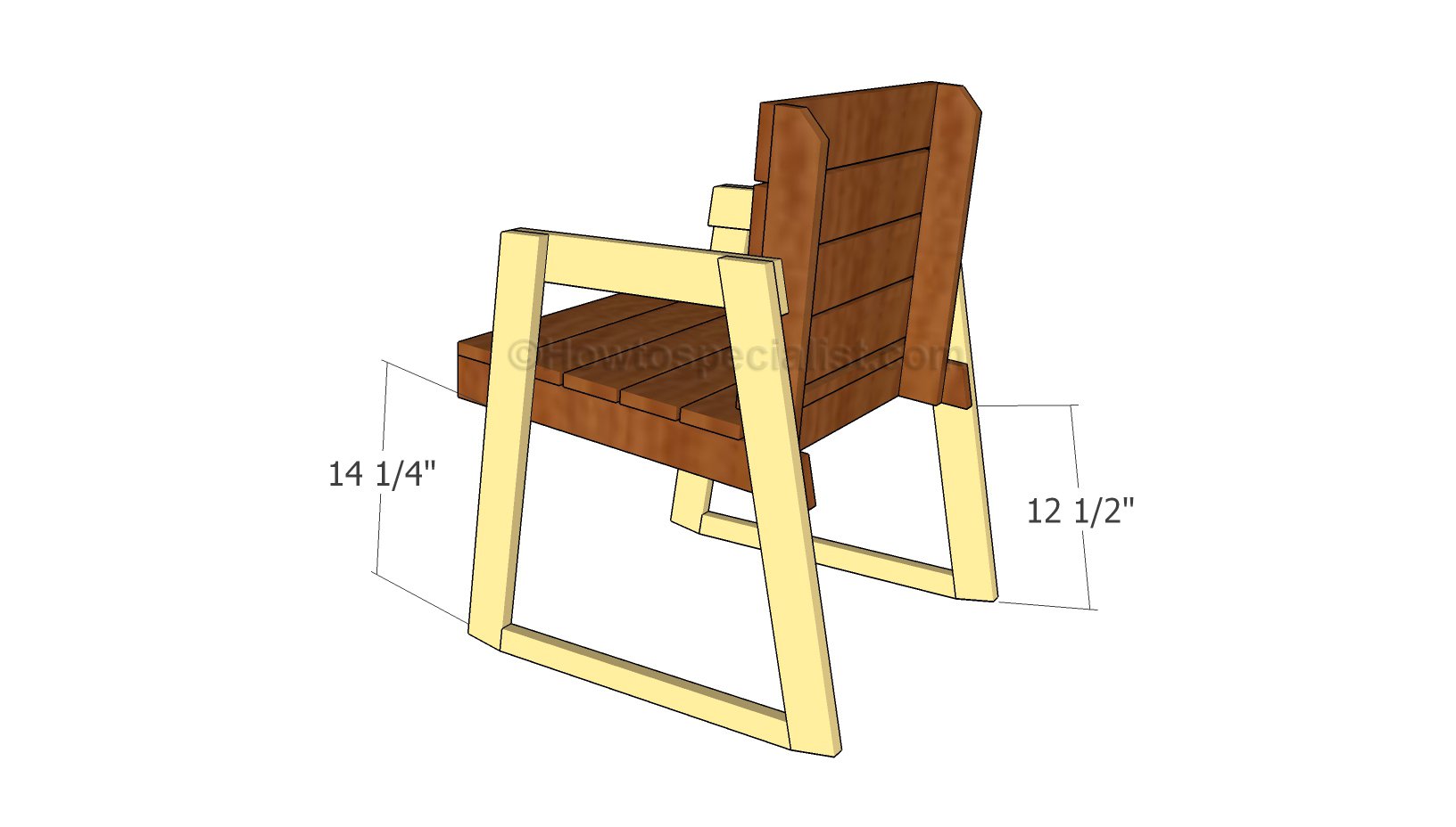 чертеж кресла для бани