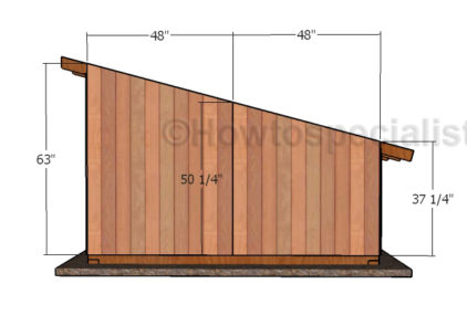 Fitting the side siding panels