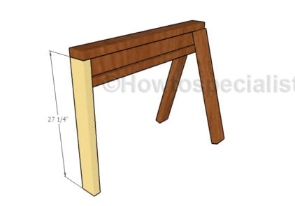 Fitting the vertical leg