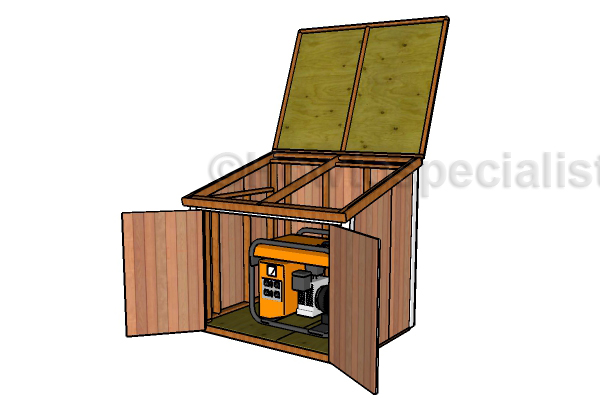 Generator Shed Plans HowToSpecialist - How to Build 