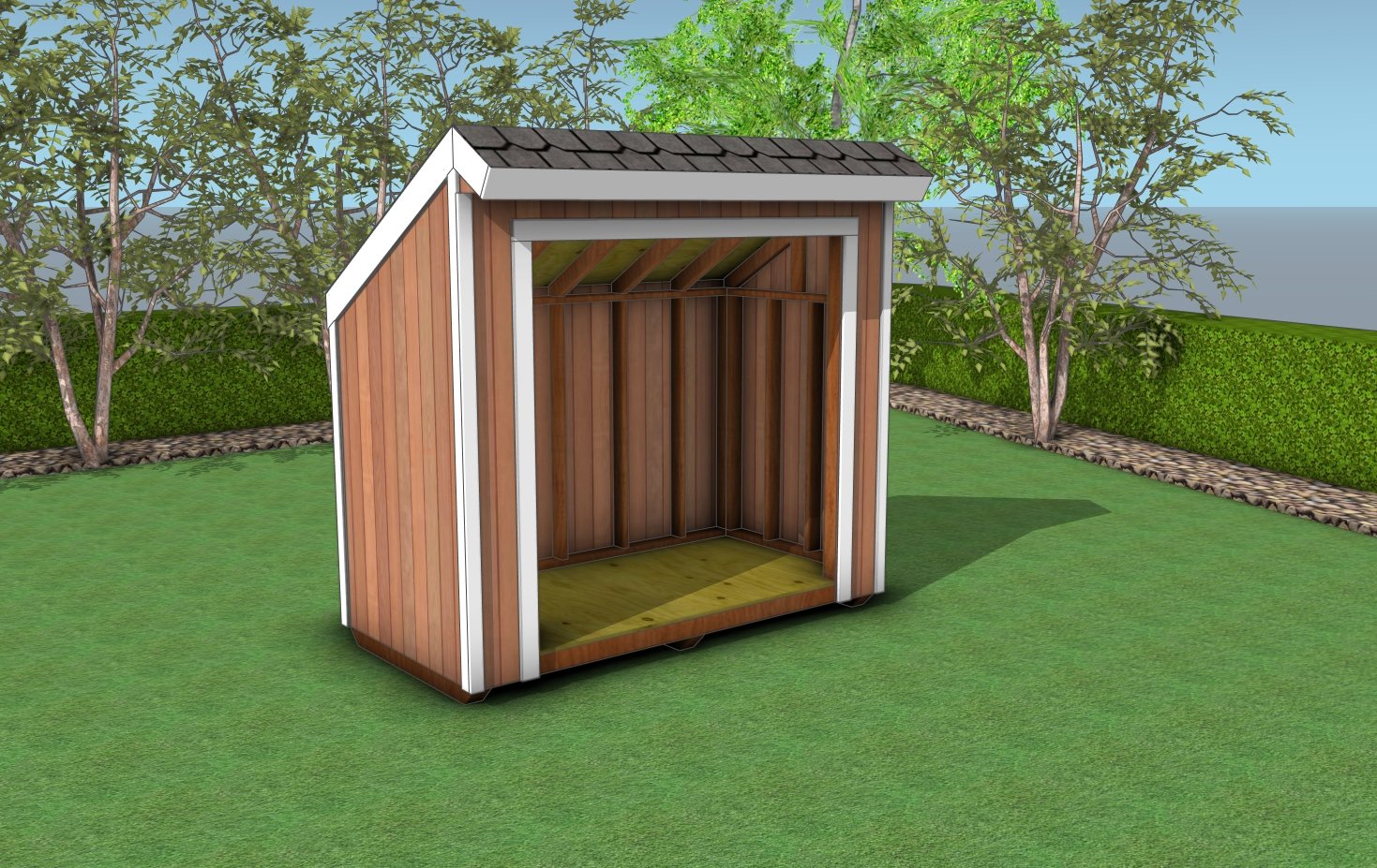 How to build a 4x8 saltbox shed