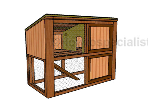 Rabbit Hutch Plans - Free DIY Plans | HowToSpecialist - How to Build