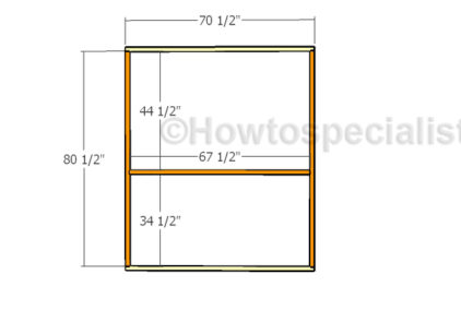 Side and back screens frame