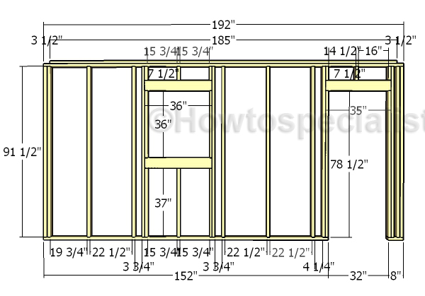 Side wall with window – Frame | HowToSpecialist - How to Build, Step by ...