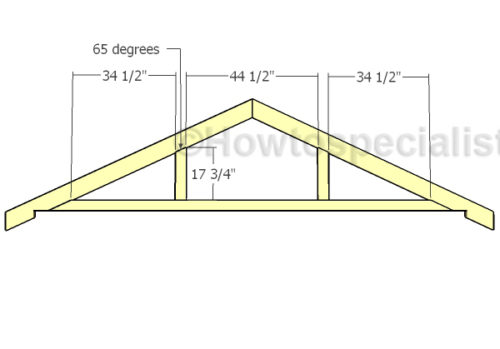 12x16 Gable Shed Roof Plans | HowToSpecialist - How to Build, Step by ...