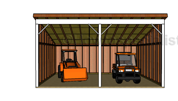 16x24 Run In Shed Plans | HowToSpecialist - How to Build 