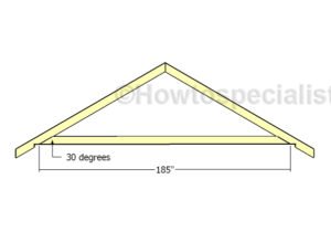 16x16 Gable Shed Roof Plans | HowToSpecialist - How to Build, Step by ...