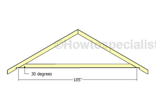 16x16 Gable Shed Roof Plans | HowToSpecialist - How to Build, Step by ...