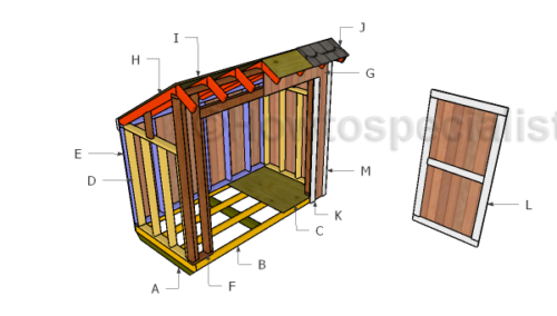 Building a lean to storage shed