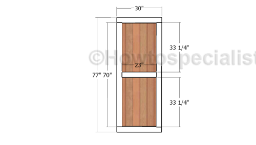 Building the double doors