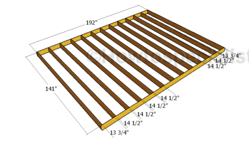 12x16 Lean to Shed Plans | HowToSpecialist - How to Build, Step by Step ...