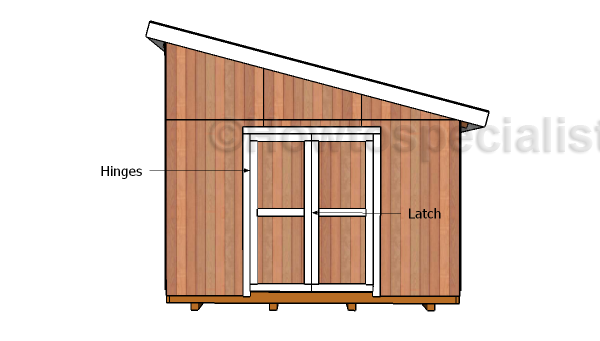 12x16 shed double doors plans howtospecialist - how to