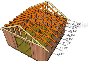 16x16 Gable Shed Roof Plans | HowToSpecialist - How to Build, Step by ...