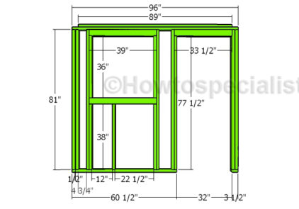 Front wall - Frame