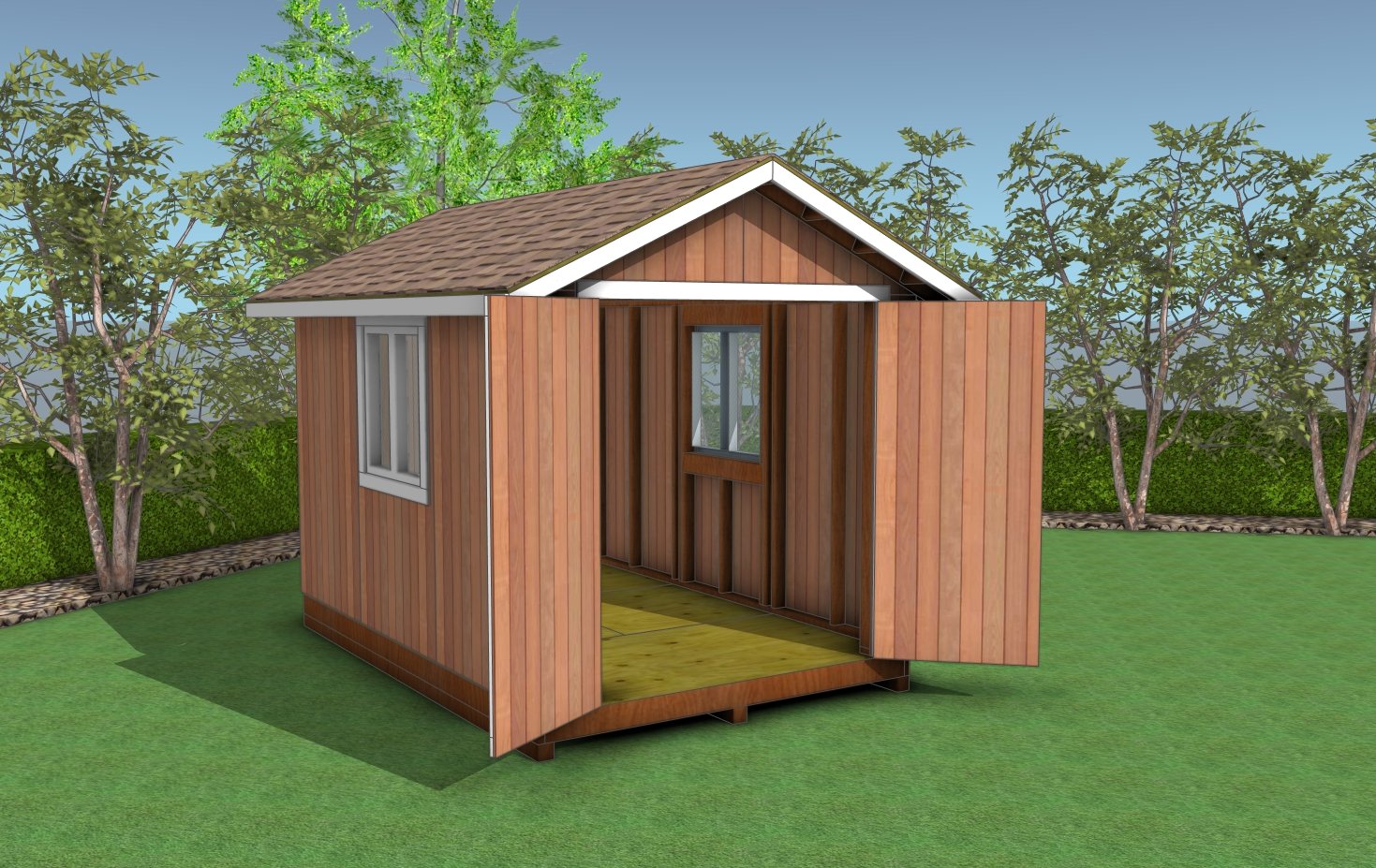 8x12 gable shed plans