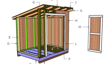 Building a 6x8 lean to shed