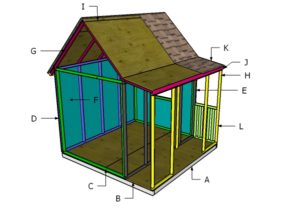 Outdoor Playhouse Plans | HowToSpecialist - How to Build, Step by Step ...