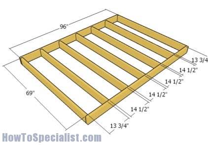 6x8 Lean to Storage Shed Plans