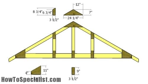 12x12 Gable Shed Roof Plans 