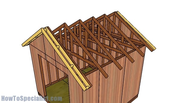 10x10 Gable Shed Roof Plans | HowToSpecialist - How To Build, Step By ...