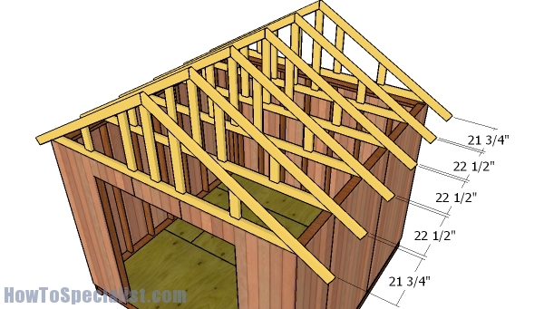 Fitting the rafters | HowToSpecialist - How to Build, Step by Step DIY ...