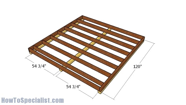 10x10 Shed Plans - DIY Step by Step | HowToSpecialist - How to Build ...