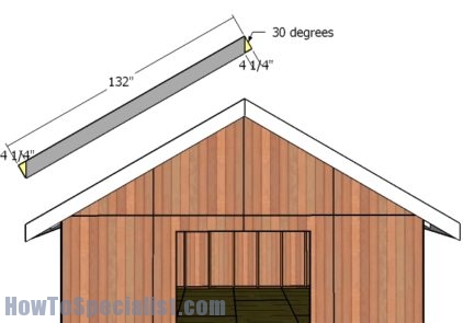 Front and back roof trims