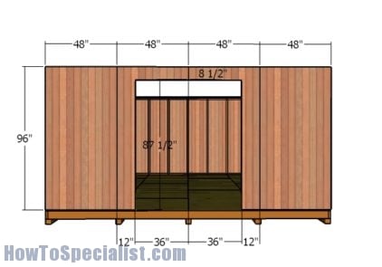 Front wall - Siding