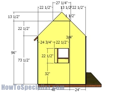 Playhouse with Porch Roof Plans | HowToSpecialist - How to Build, Step ...