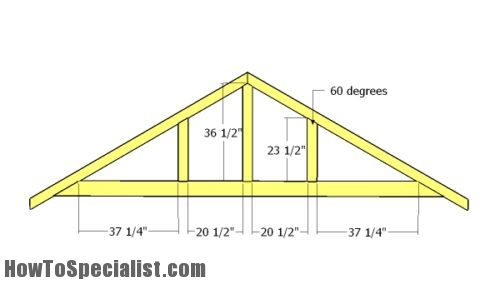 12x12 Gable Shed Roof Plans | HowToSpecialist - How to Build, Step by ...