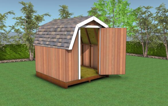 8x8 gambrel shed plans