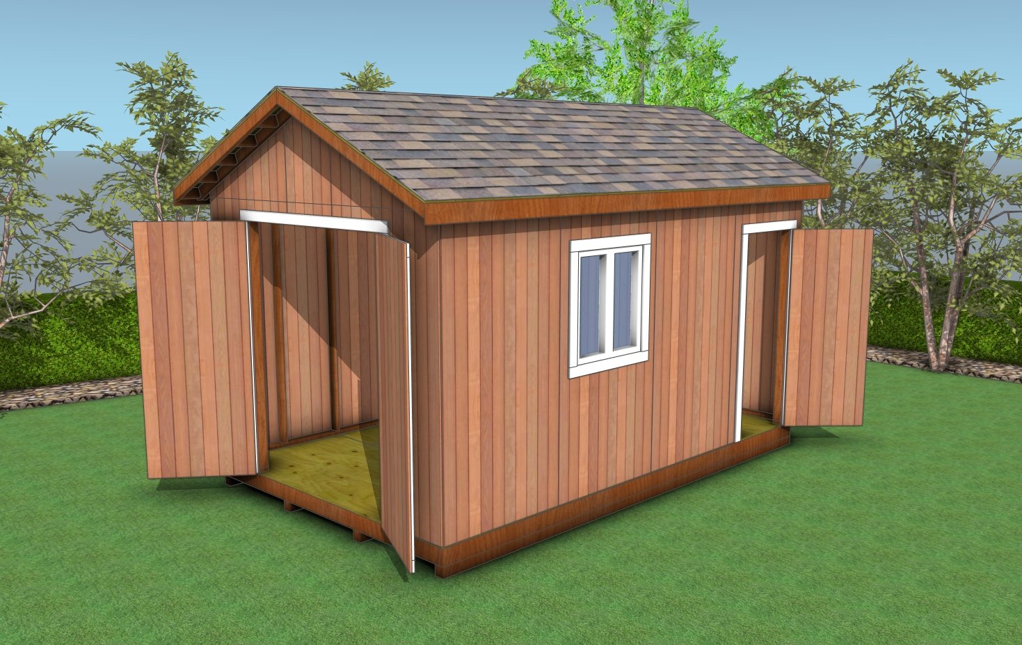 10x16 gable shed plans