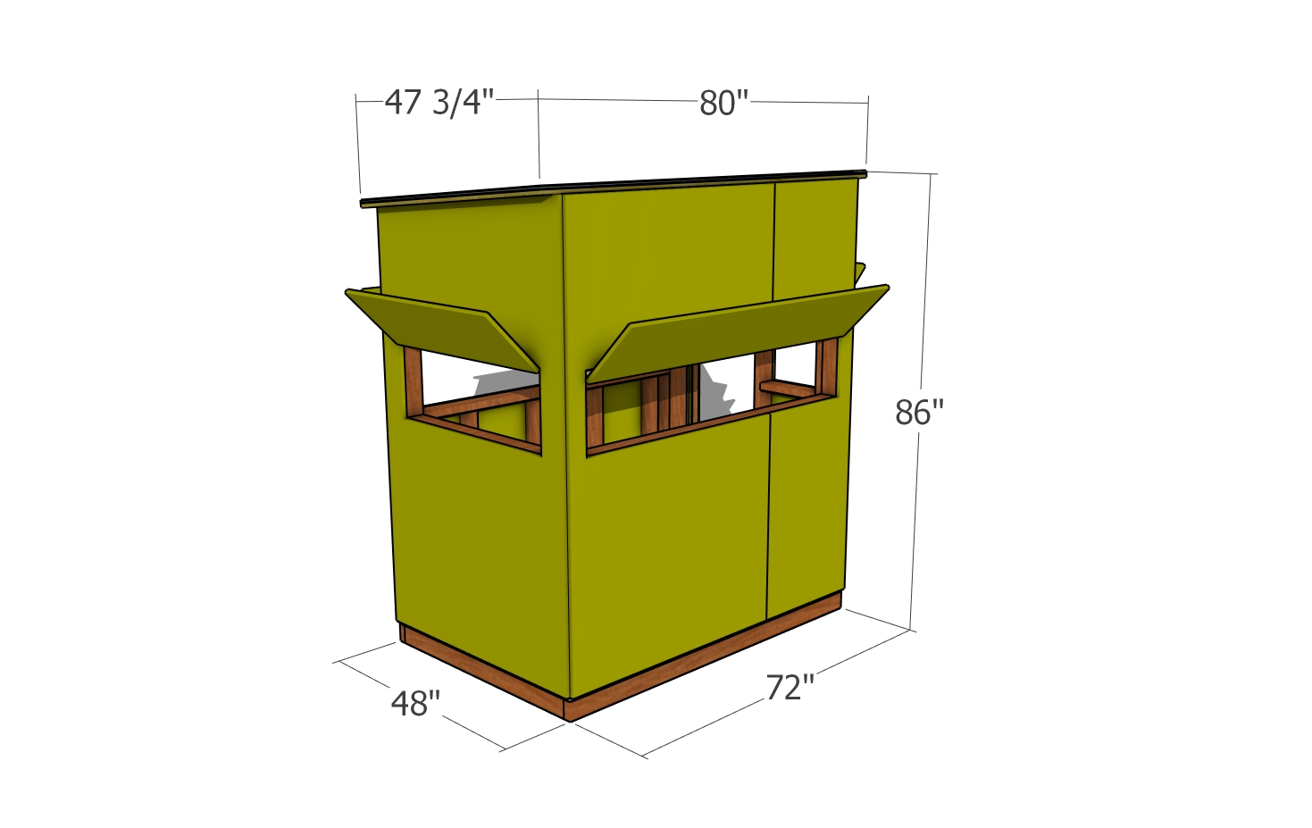 4x6 shooting house