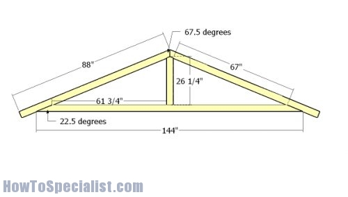 12x16 Garden Shed Plans | HowToSpecialist - How to Build, Step by Step ...