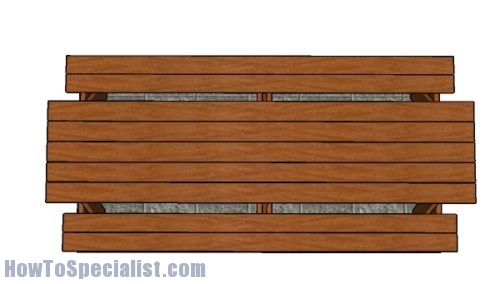 10 foot Picnic Table - Top view