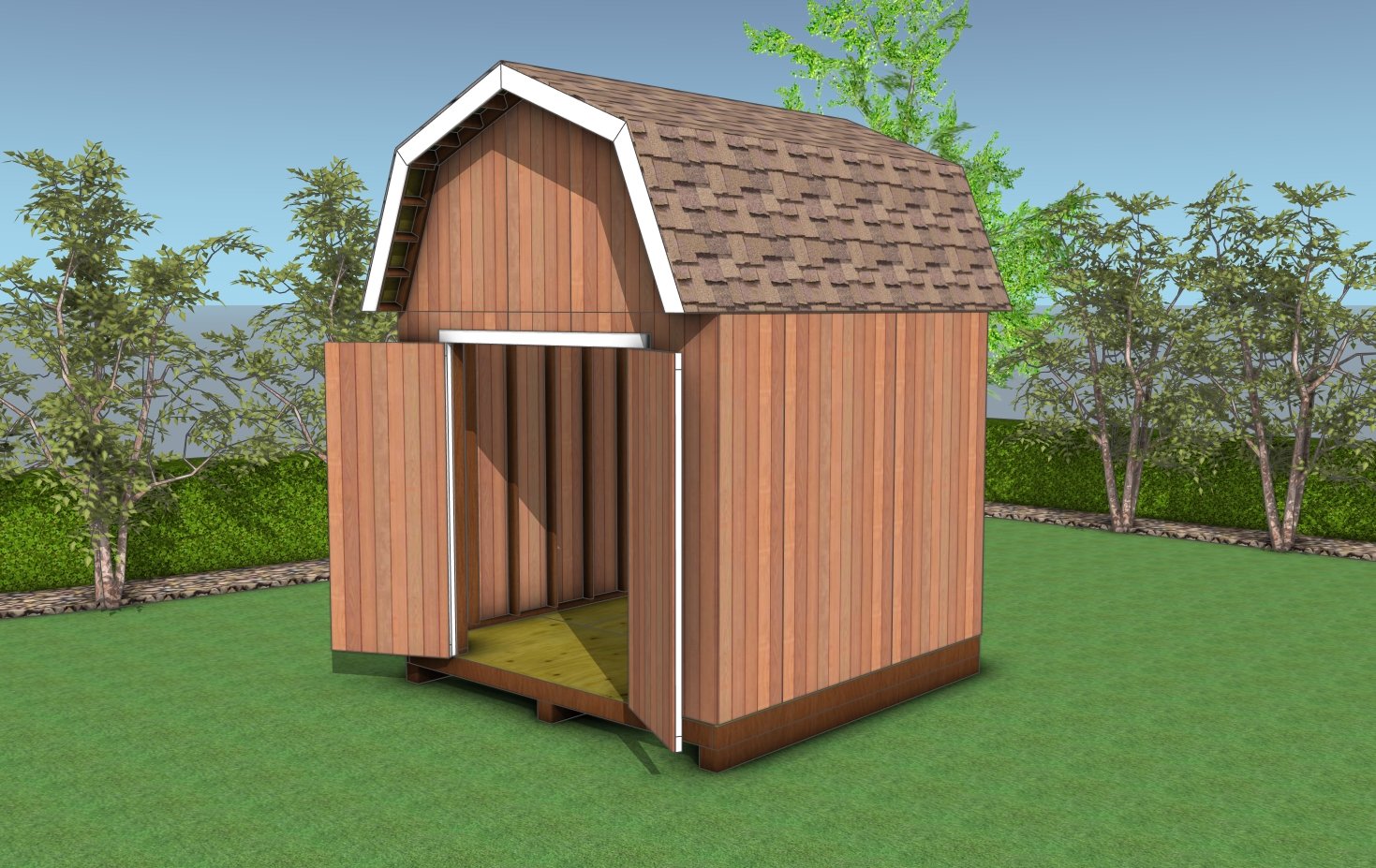 10x10 gambrel shed