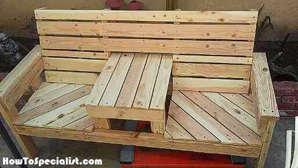 DIY Outdoor Bench with Table | HowToSpecialist - How to 