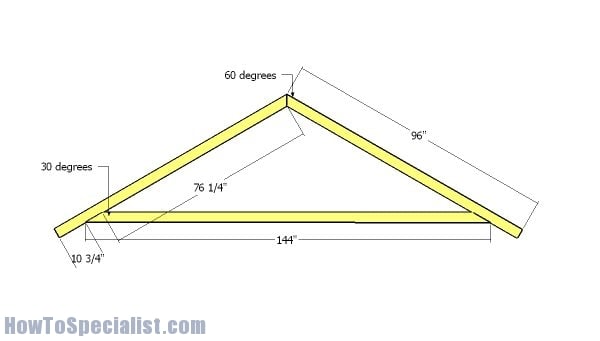 12x10 shed roof plans howtospecialist - how to build