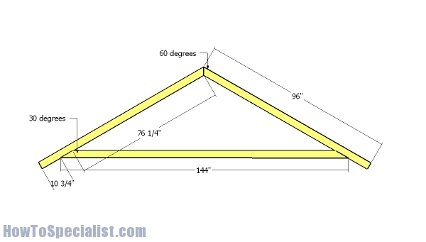 12x10 Shed Roof Plans | HowToSpecialist - How To Build, Step By Step ...