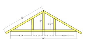 12x8 Gable Shed Roof Plans | HowToSpecialist - How to Build, Step by ...