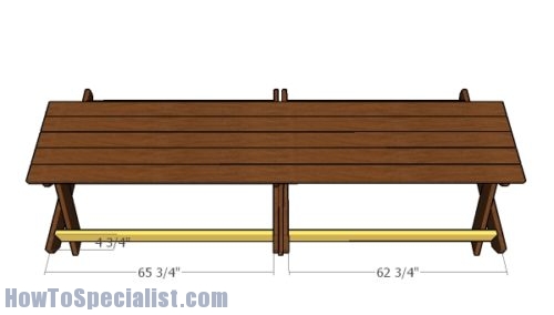 12' Picnic Table Plans | HowToSpecialist - How to Build, Step by Step ...