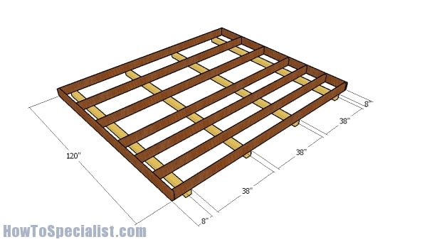 12x10 Gable Shed - Free DIY Plans | HowToSpecialist - How to Build ...