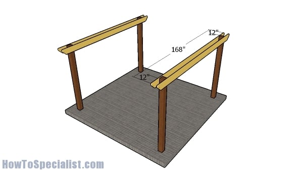 Fitting the support beams