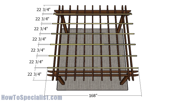 Fitting the top slats